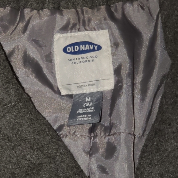 Old Navy med Gray wool Pea Coat - Picture 2 of 3